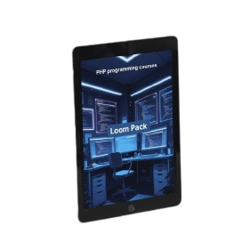 Tablet displaying a computer screen with login page on a white background